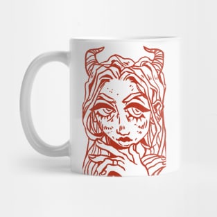 Horned Girl Mug